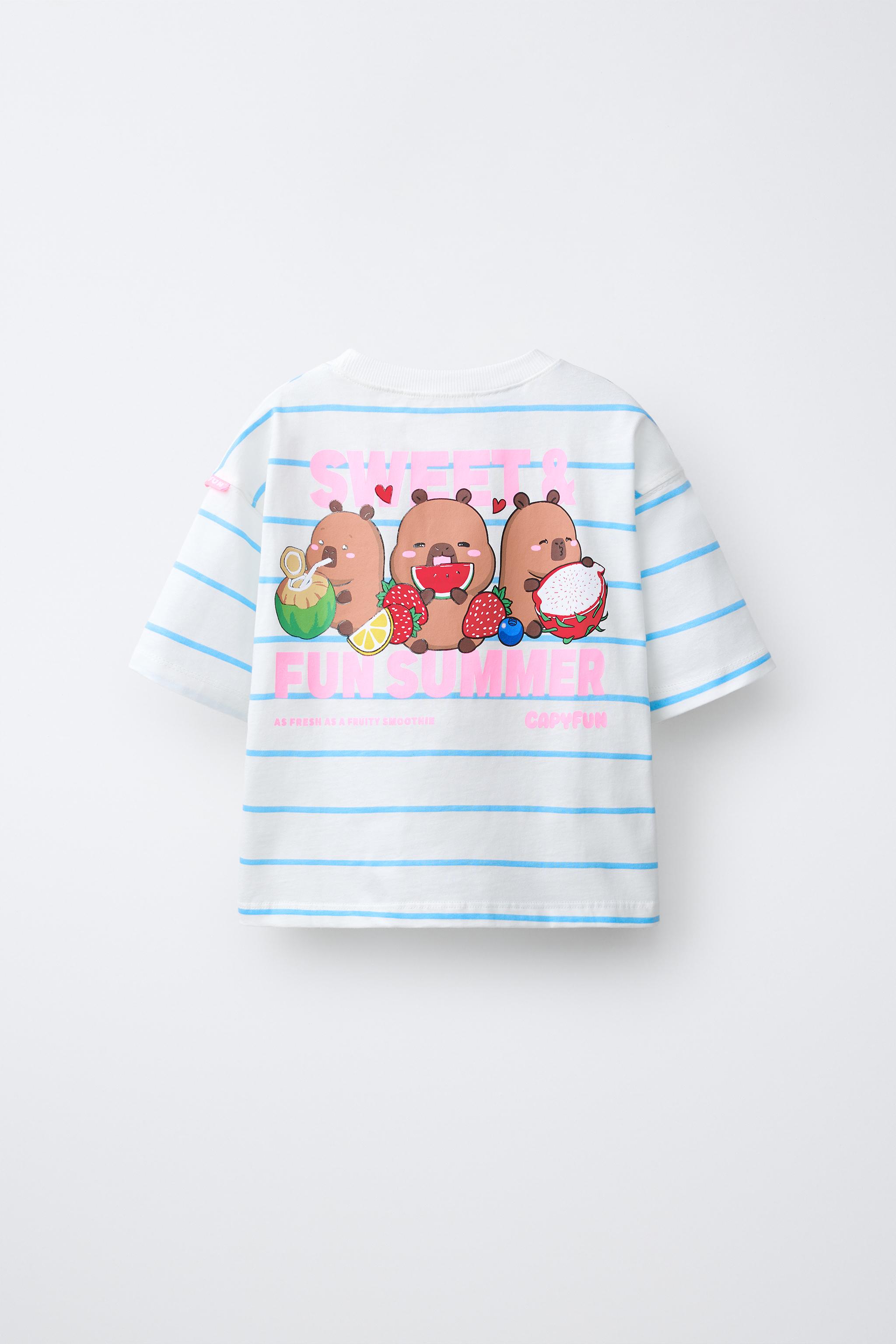 CAPYBARA CAPYFUN © STRIPED T-SHIRT