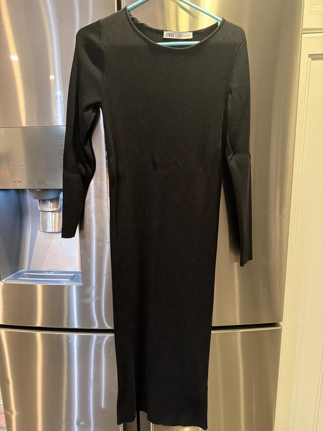 LONG RIBBED DRESS - Image 6