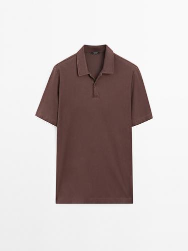 Zara Slim fit cotton blend polo shirt - various