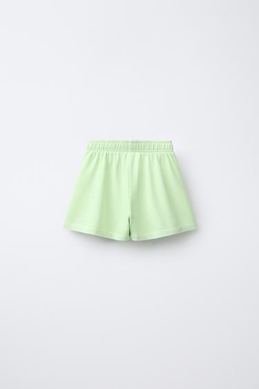 SLOGAN SWEATSHIRT AND BERMUDA SHORTS SET - Green by Zara - Image 4