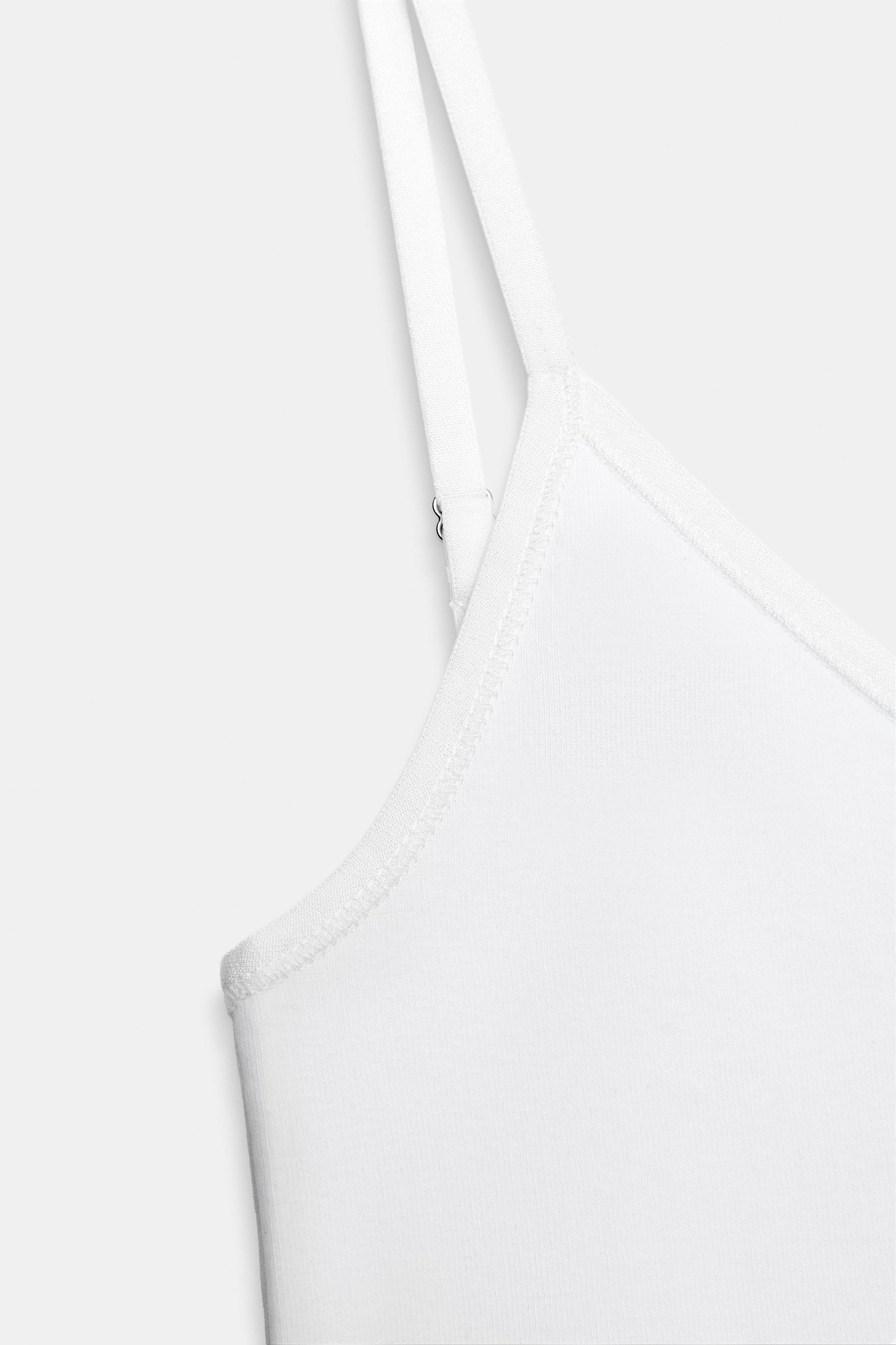 HAUT À BRETELLES EN COTON
