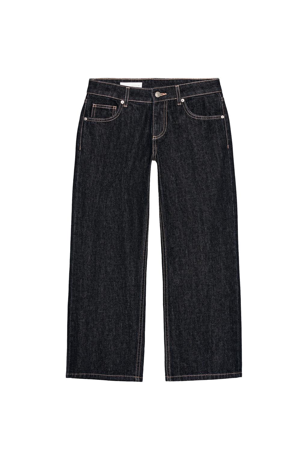 TRF LOW RISE WIDE LEG CROPPED JEANS - image 4