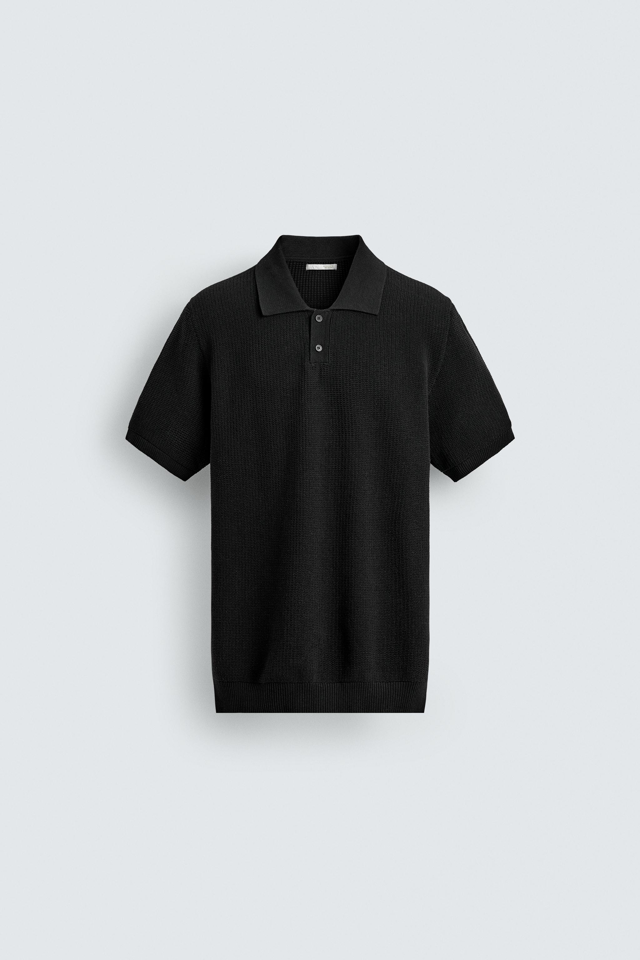 REGULAR FIT TEXTURED KNIT POLO