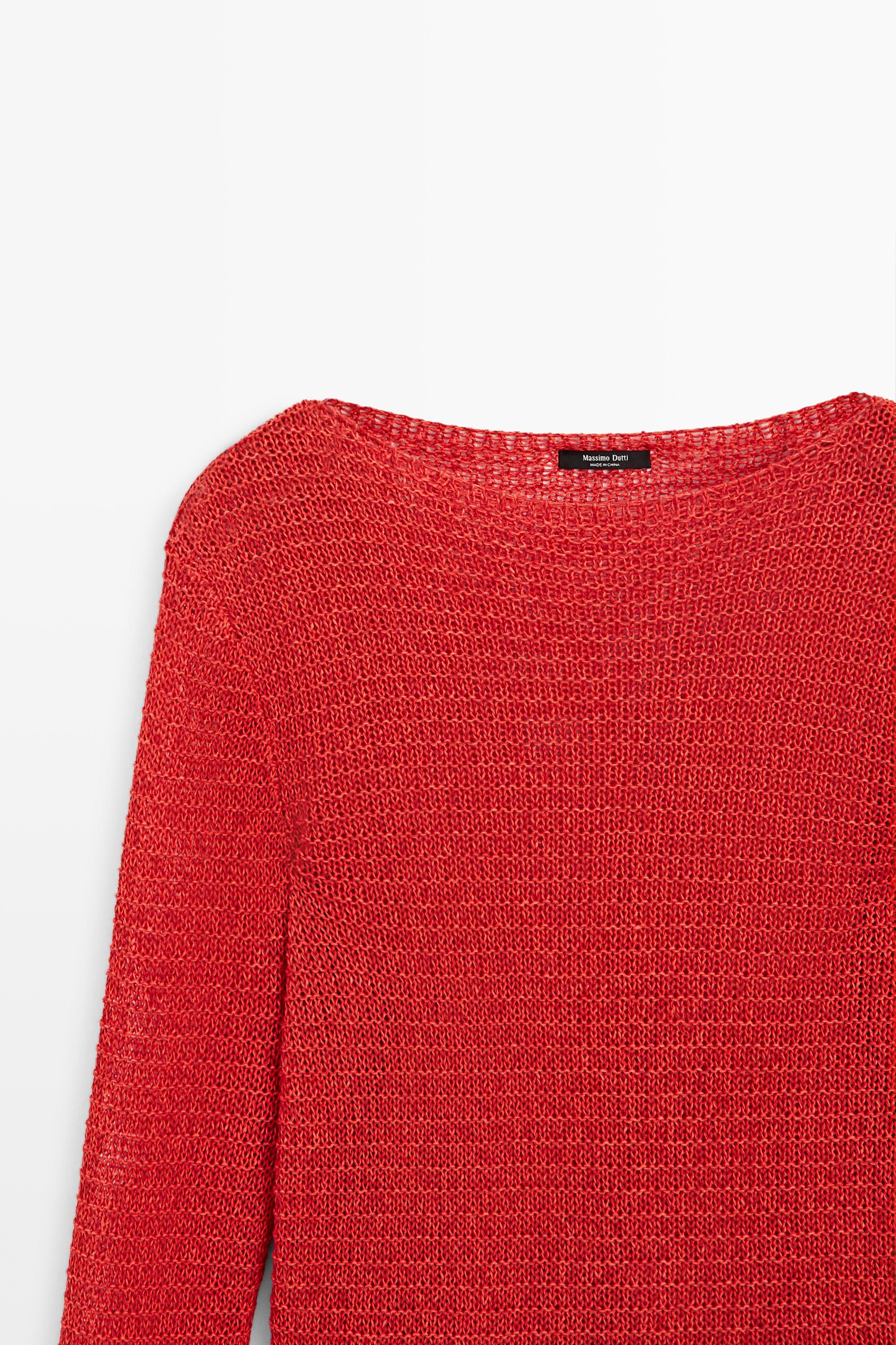 Pull en maille col bateau