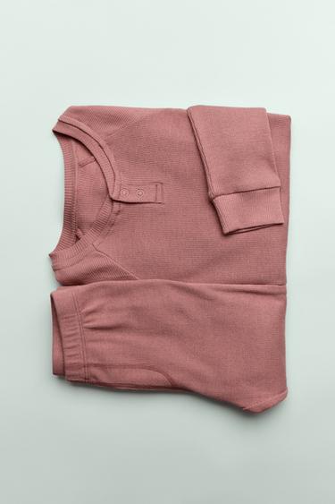 Zara 2-6 YEARS/ MERINO WOOL BLEND PAJAMAS - Pink