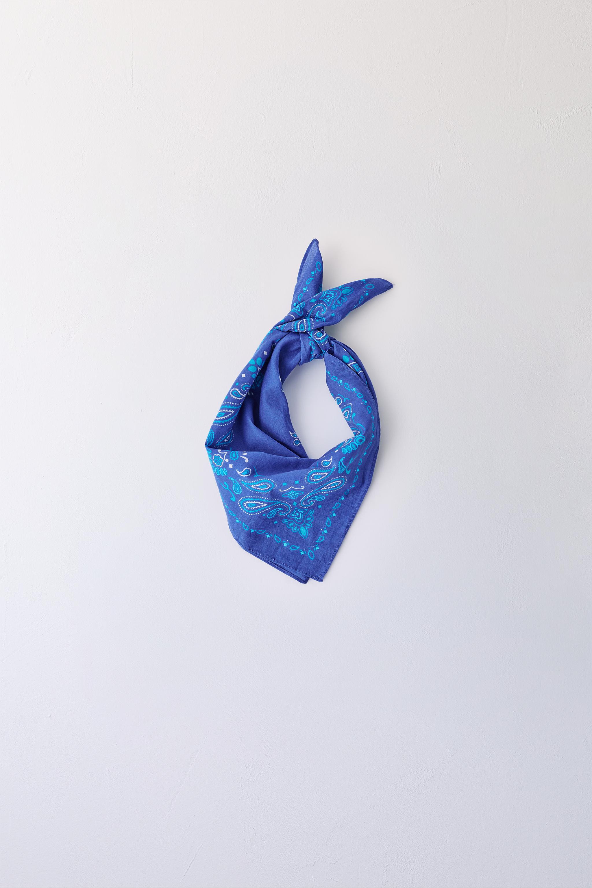 PAISLEY PRINT BANDANA — Blues