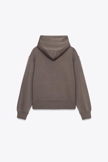 BASIC HOODIE - Mink by Zara - Image 7