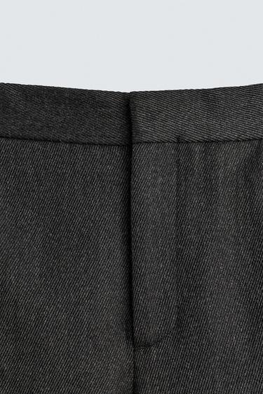 PANTALON DE COSTUME EN TWILL DE LAINE AARON LEVINE X ZARA - Gris foncé de Zara - Image 7