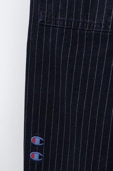 CHAMPION ® X ZARA STRIPED SKATER JEANS - Blue by Zara - Image 4