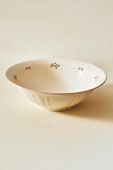 SALADIER PORCELAINE FLORAL - Crème de Zara - Image 5