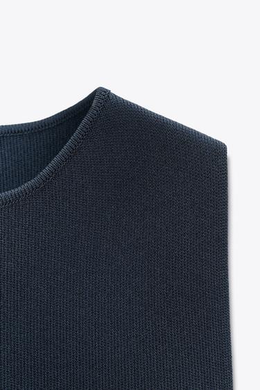 MATCHING KNIT DRESS - Blue by Zara - Image 7