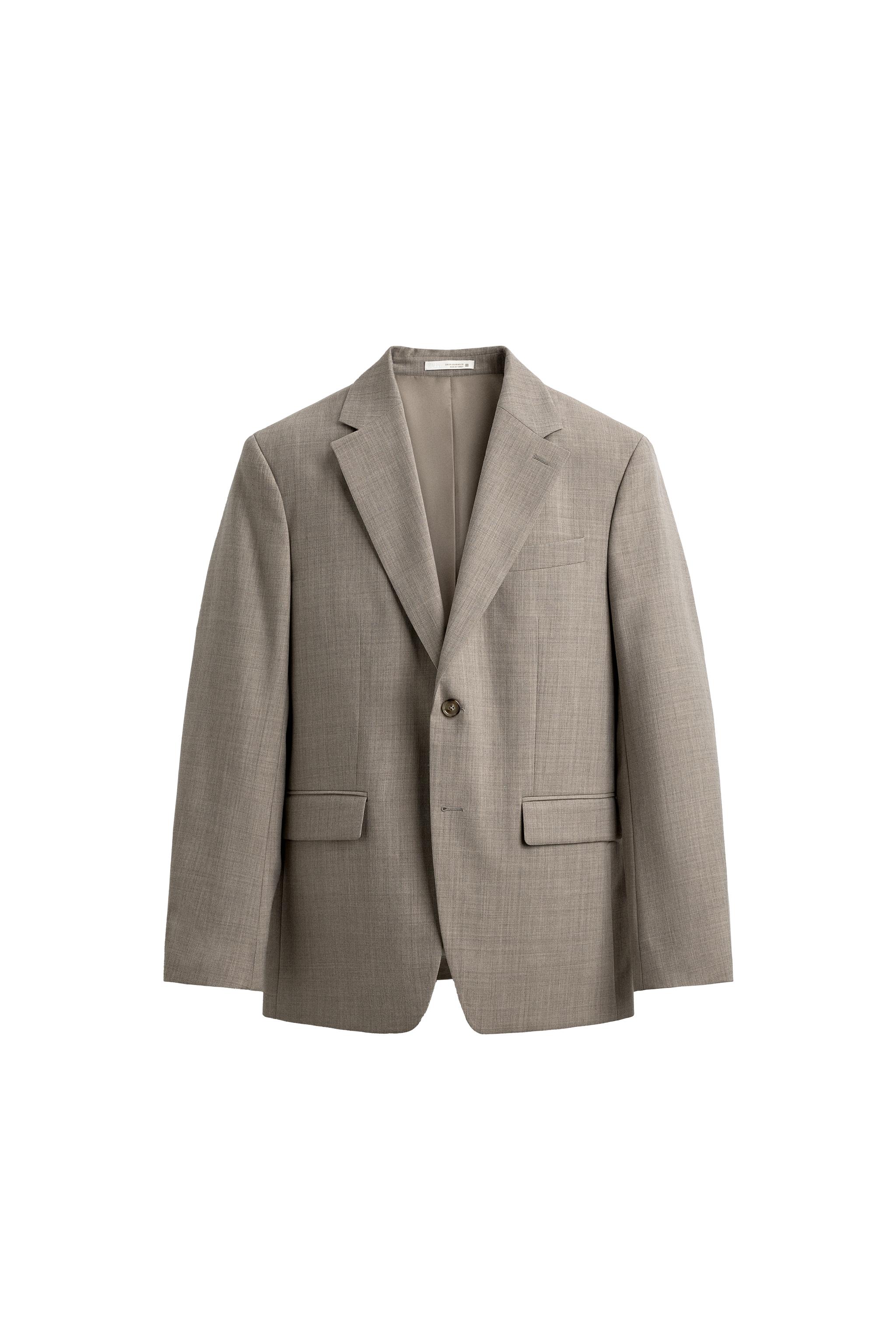 WOOL BLEND COMFORT SUIT JACKET