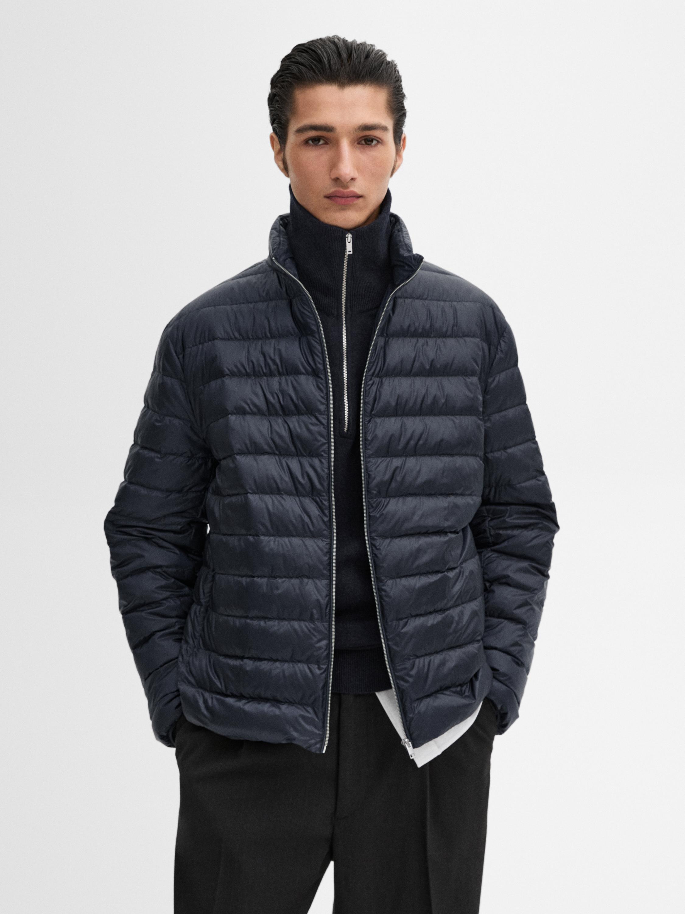 Lightweight puffer jacket zara on sale