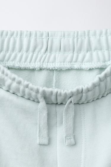 PLUSH JOGGING BERMUDA SHORTS - Light mint green by Zara - Image 2