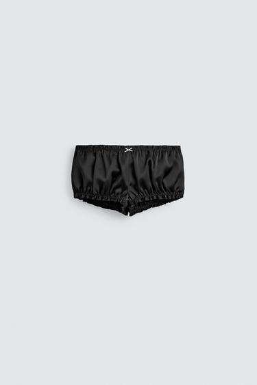 QUẦN SHORT SATIN HARRY LAMBERT FOR ZARA X DISNEY - Màu đen từ Zara
