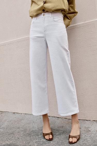 Z1975 HIGH-WAIST COMFORT CULOTTES - White by Zara - Image 2