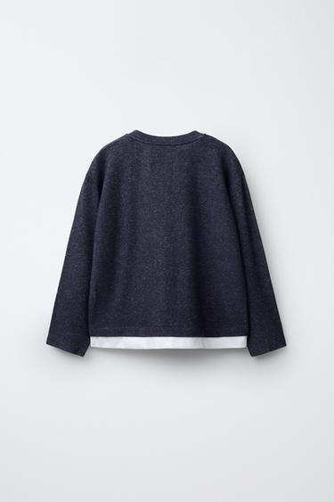 COMBINED SOFT TOUCH JUMPER - Navy blue by Zara - Image 1