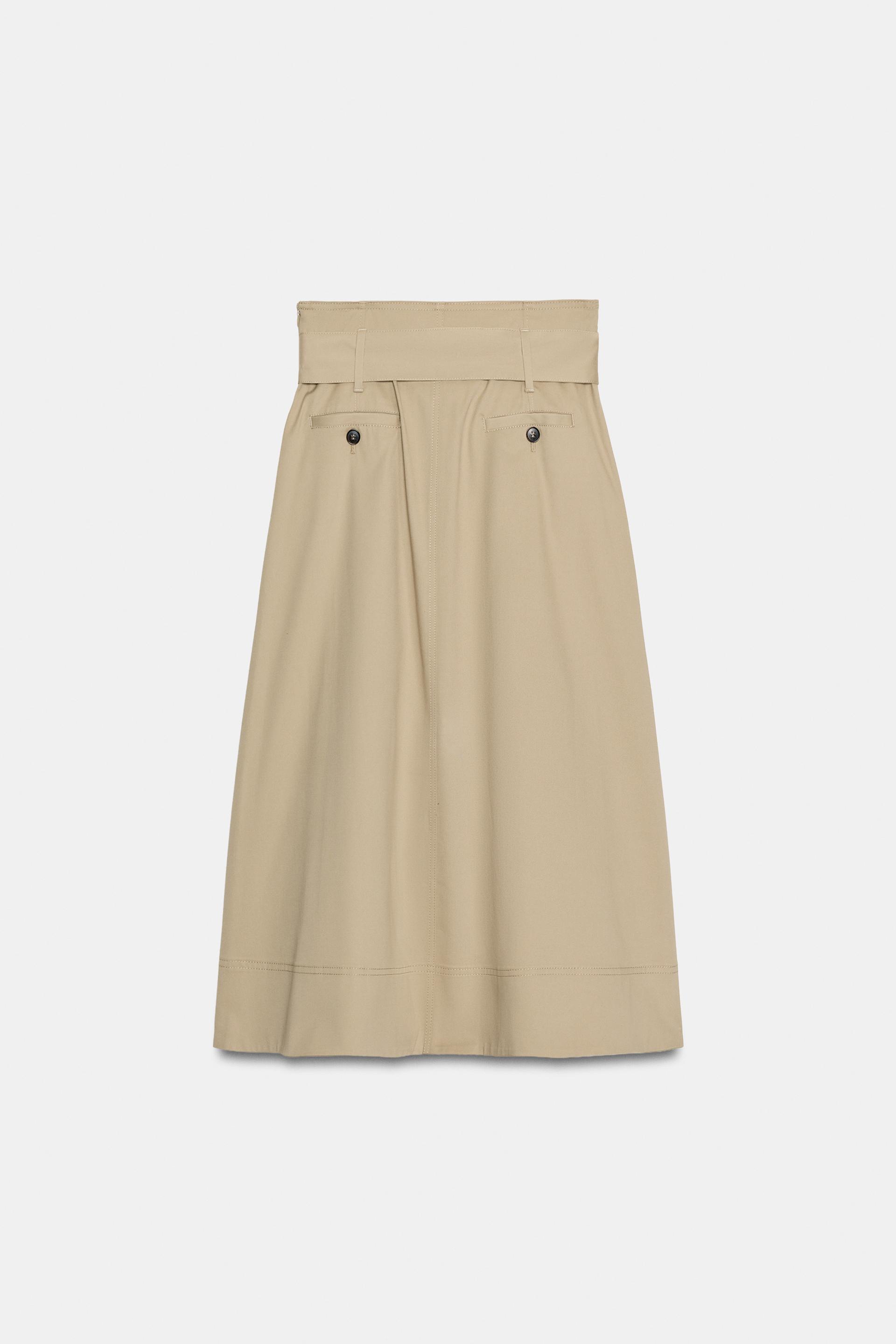 ZW COLLECTION BELTED MIDI SKIRT — صورة 8