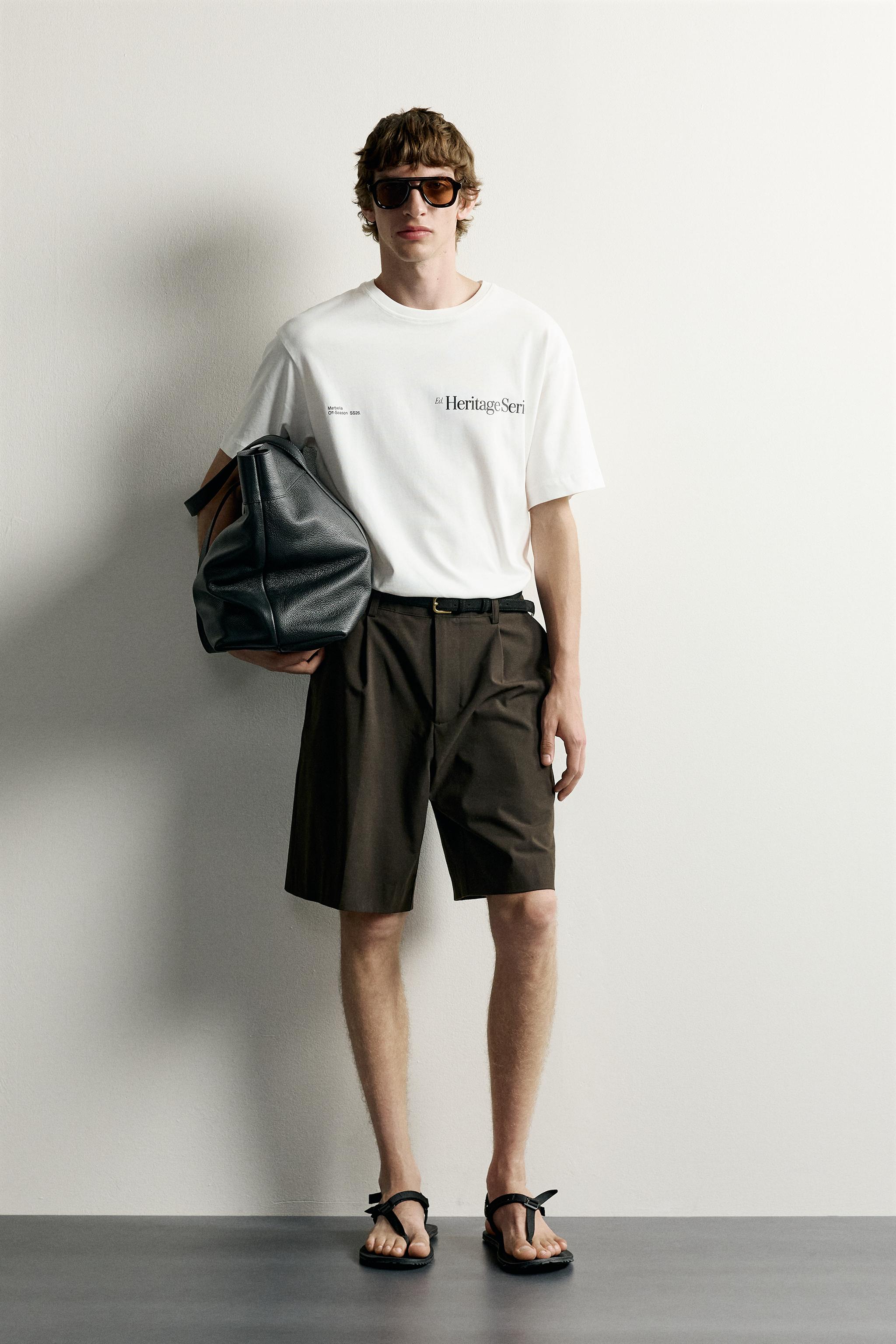 T-SHIRT RELAXED FIT À IMPRIMÉS EN CONTRASTE