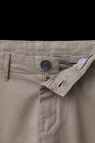 Zara BASIC CHINO PANTS - Beige