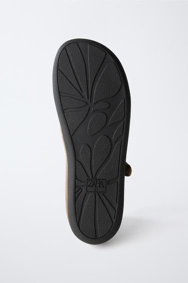 LEATHER BAREFOOT BALLERINAS - Brown by Zara - Image 5