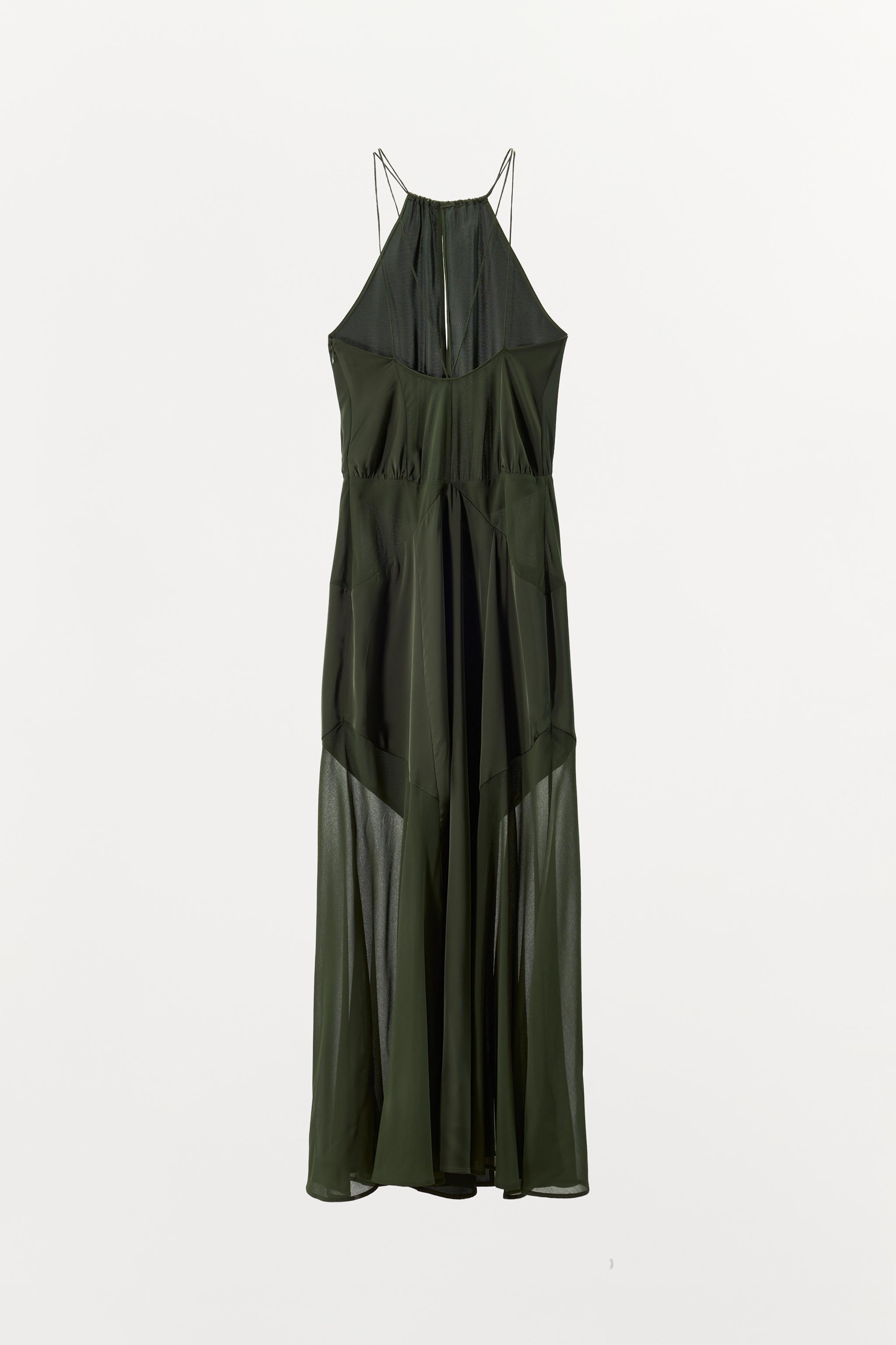 LONG HALTER DRESS