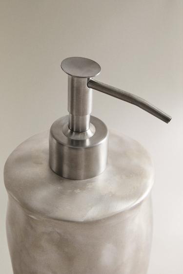 SHINY CERAMIC SOAP DISPENSER - Silver by Zara - Image 2