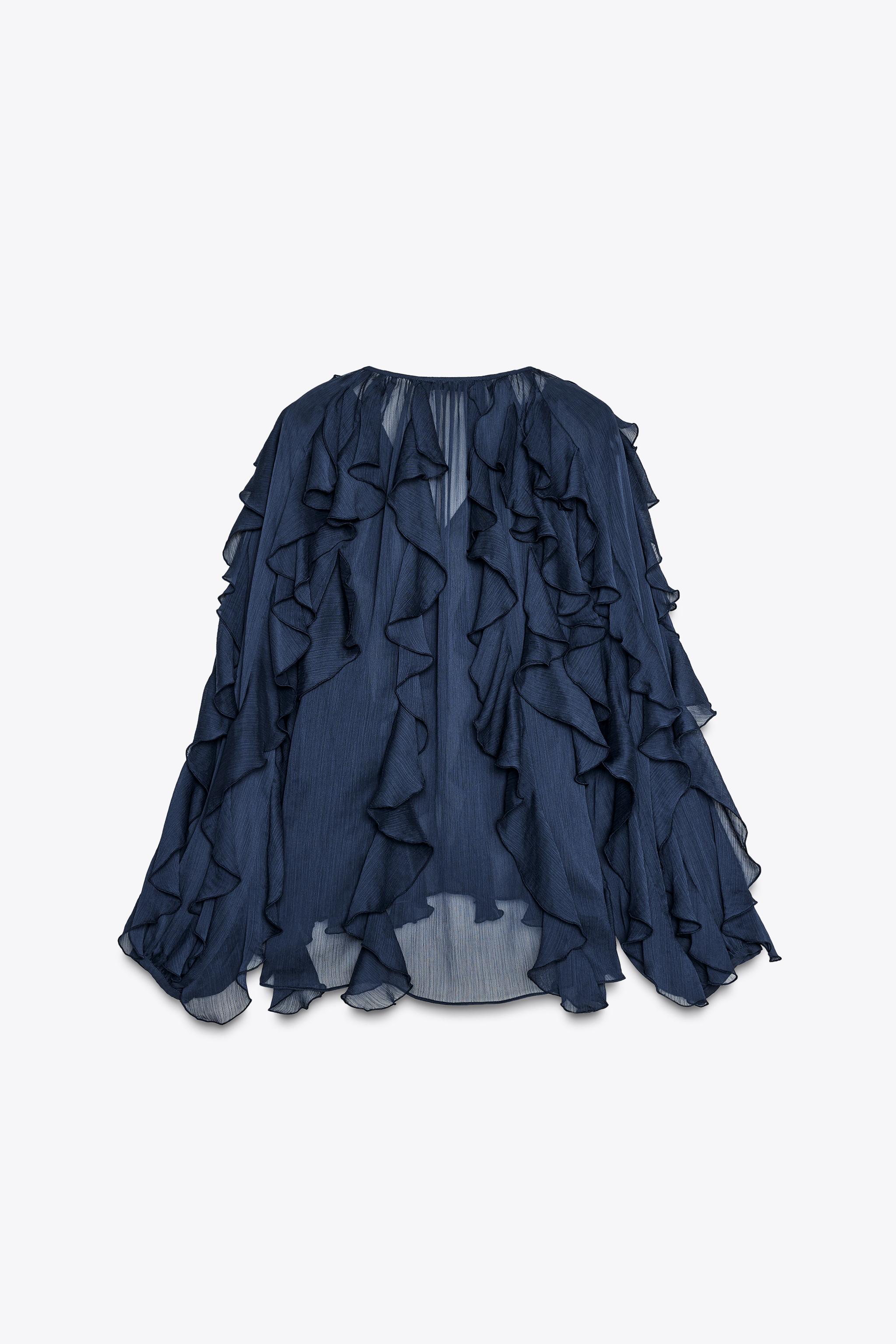 ruffled blouse zara