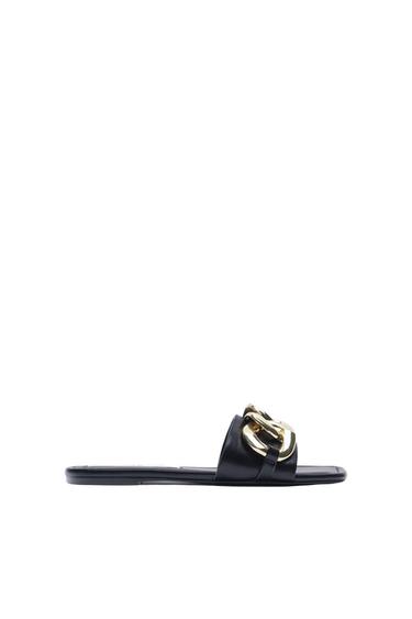 FLAT CHAIN SANDALS