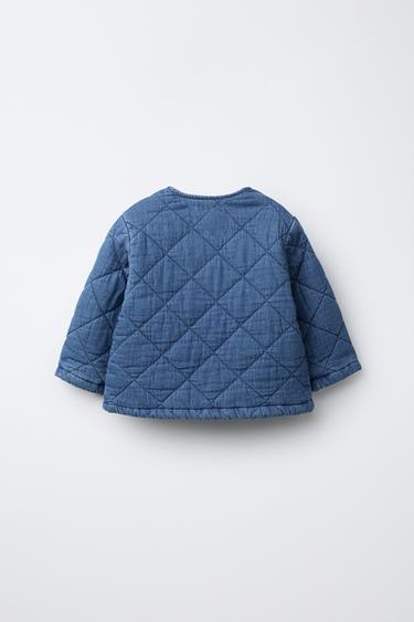 QUILTED DENIM JACKET - Blue by Zara - Image 1