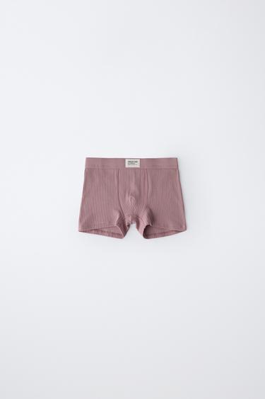 6-14 ANS/ LOT TROIS BOXERS CÔTELÉS ÉTIQUETTE - Multicolore de Zara - Image 2