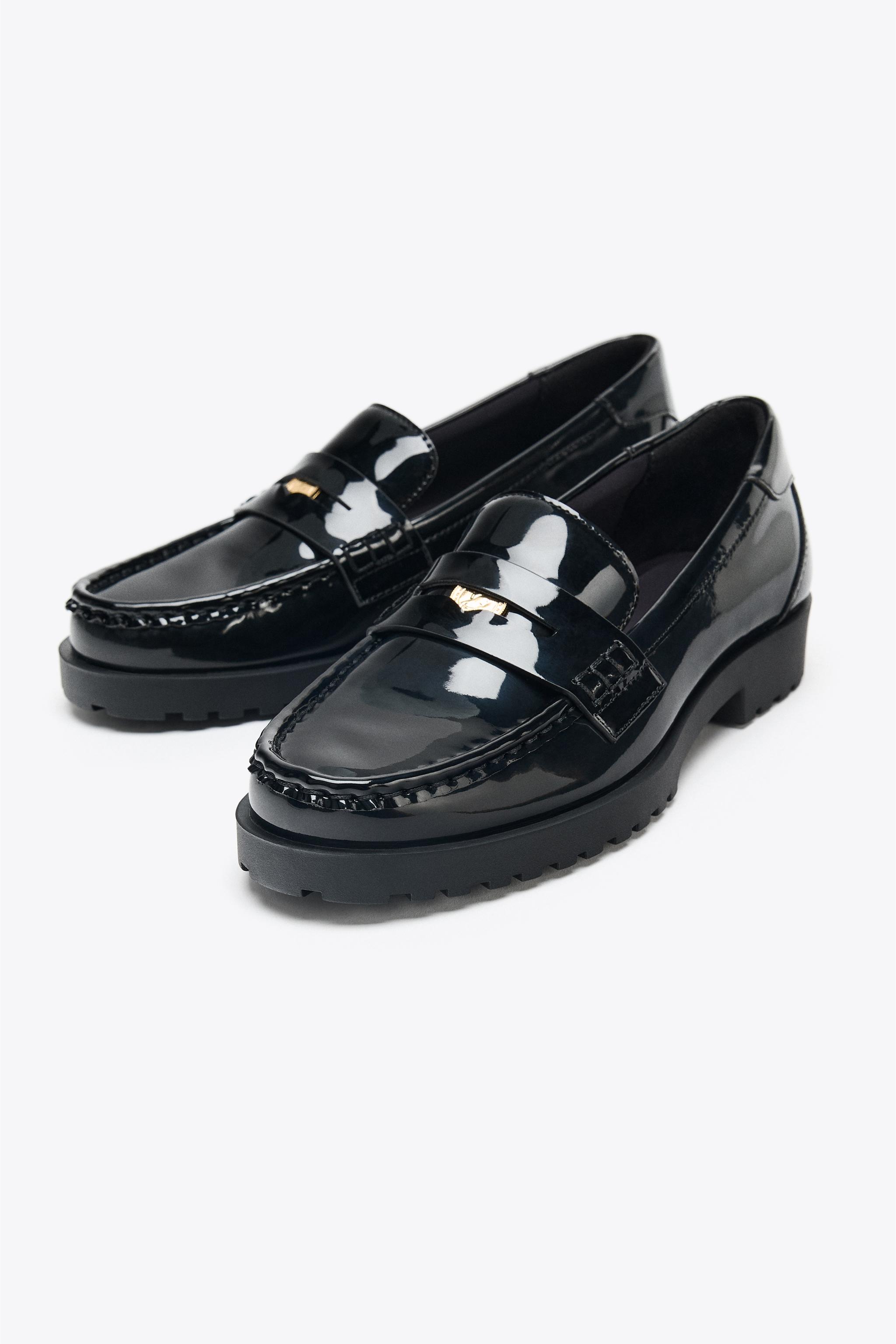 新品タグ付き⭐︎ZARA プラットフォームローファー 37（24cm）ブラック ZARA プラットフォームローファー - メルカリ