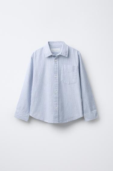 قميص مخطط OXFORD - أزرق by Zara - Image 0