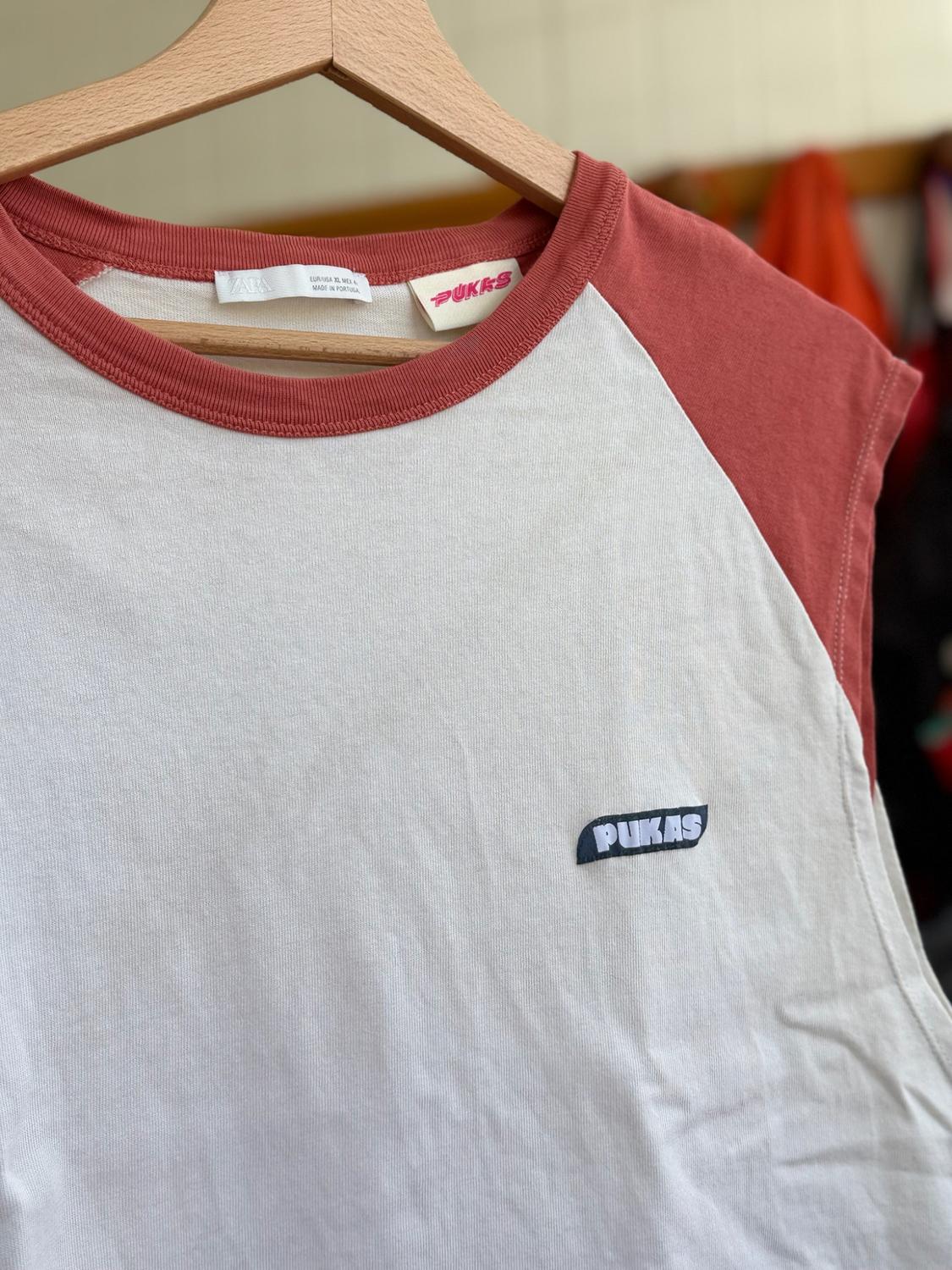 ΜΠΛΟΥΖΑ TANK ΜΕ ΧΡΩΜΑΤΙΣΤΑ ΤΜΗΜΑΤΑ PUKAS SURF X ZARA - Image 6