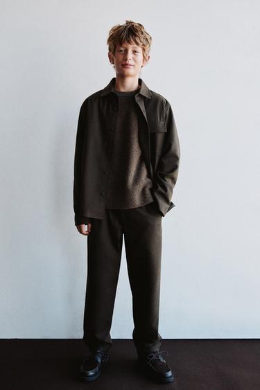 SOFT-TOUCH SUIT TROUSERS - Brown by Zara