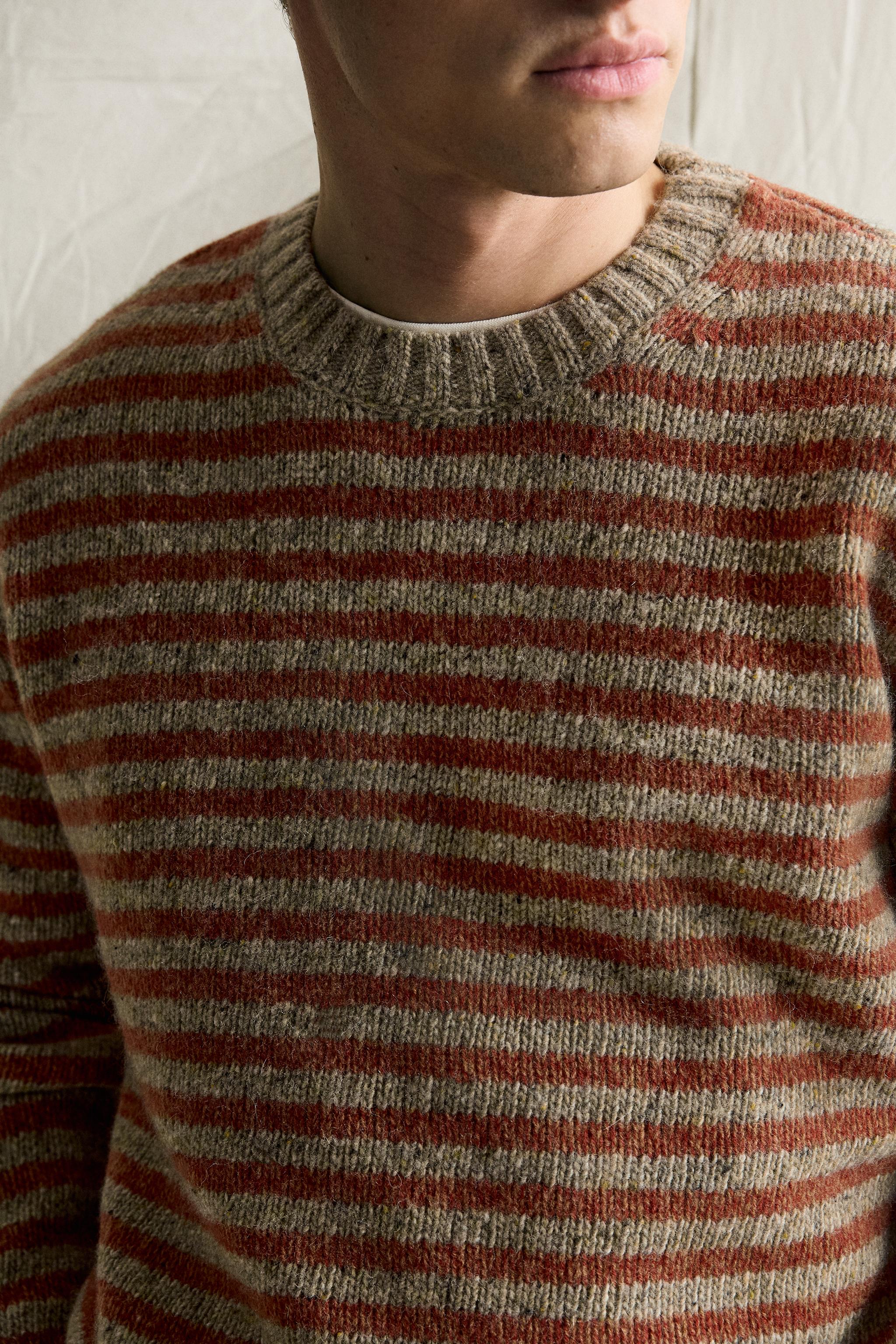 STRIPED BOTONATO JACQUARD JUMPER