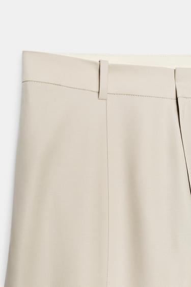 PANTALON BALLON MÉLANGE LAINE ZW COLLECTION - Beige de Zara - Image 6