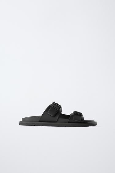 Zara BACKLESS SANDALS - Black - Image 0