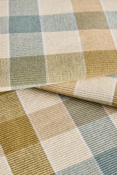 CHEMIN DE TABLE CÔTELÉ CARREAUX - Bleu de Zara - Image 3