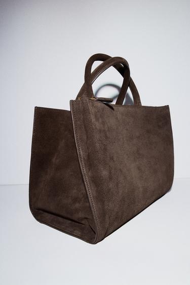 BOLSO CITY PIEL - Rojo de Zara