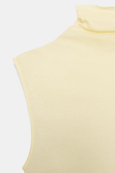 SUPIMA® HIGH NECK T-SHIRT - Butter by Zara - Image 3