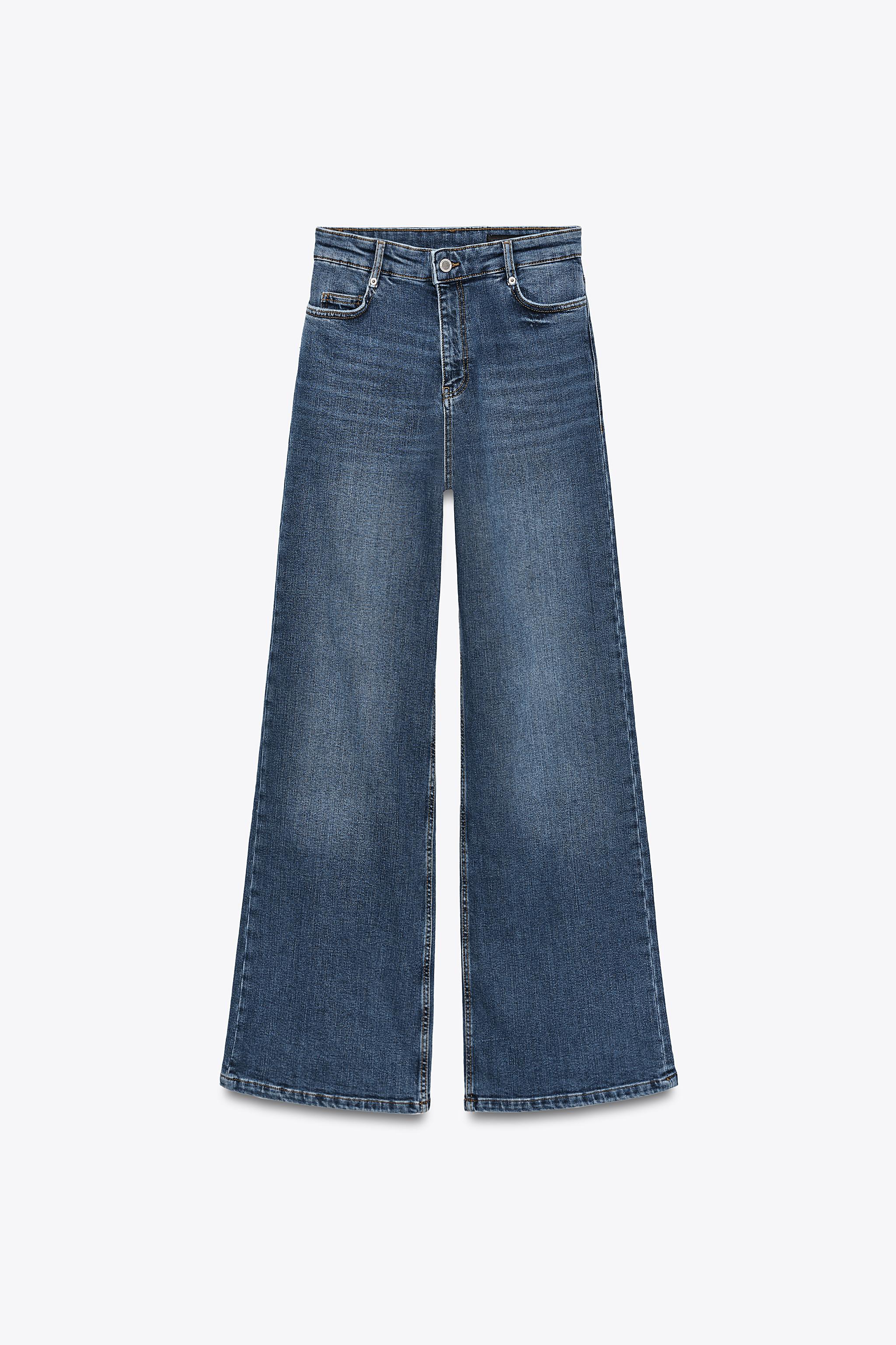 JEANS ZW COLLECTION WIDE LEG ハイウエスト - ブルー | ZARA
