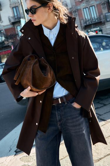 CAMISA BÁSICA POPELÍN - Azul claro de Zara