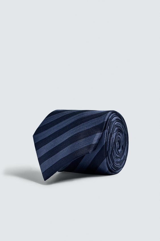 100% SILK STRIPED TIE from Zara - $59.90