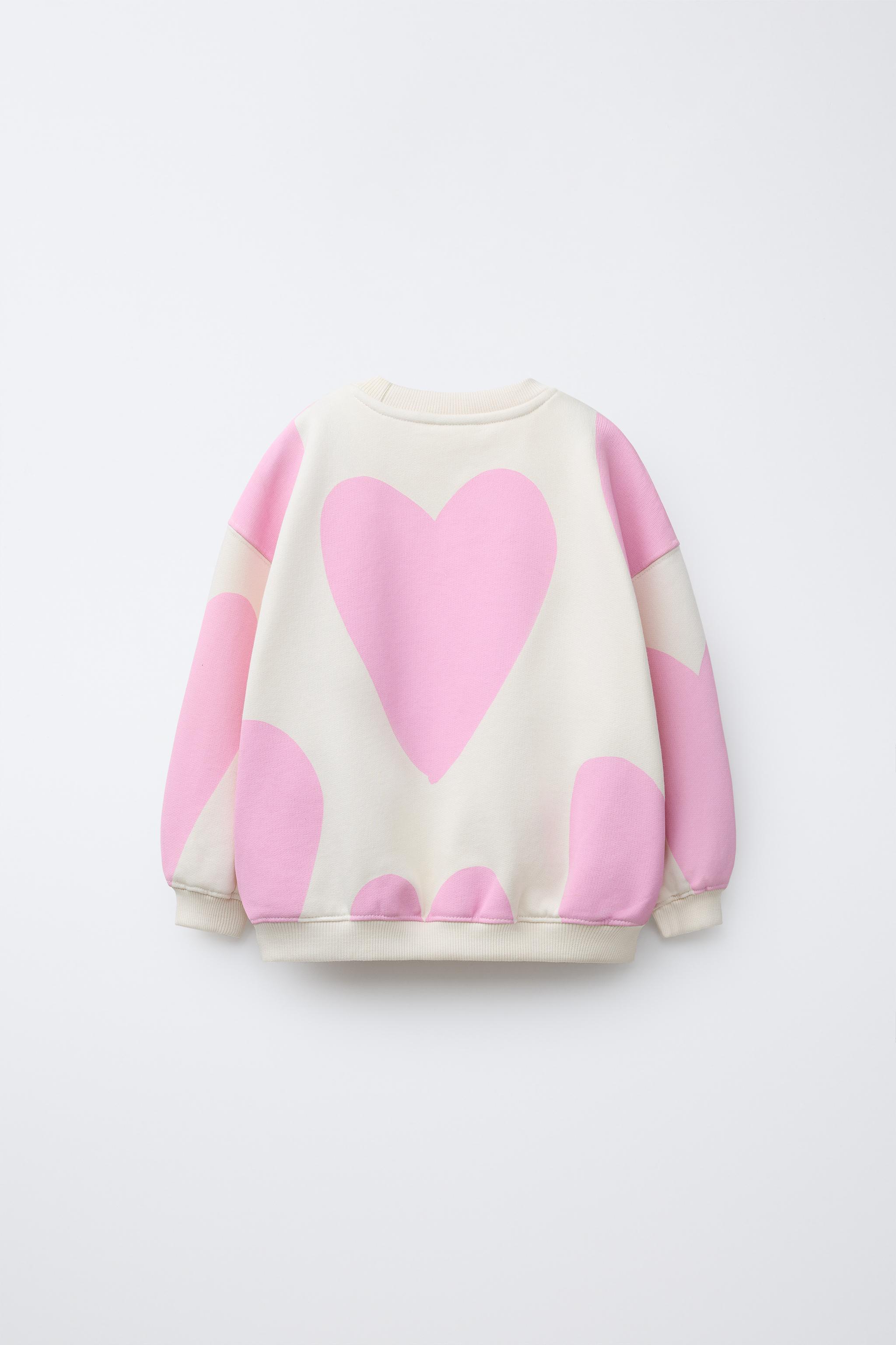 ♡♡♡ PRINTED SWEATSHIRT - Pink | ZARA United States