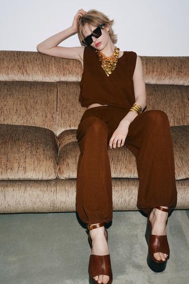 COLLAR BABERO PLACAS METÁLICAS - Dorado de Zara