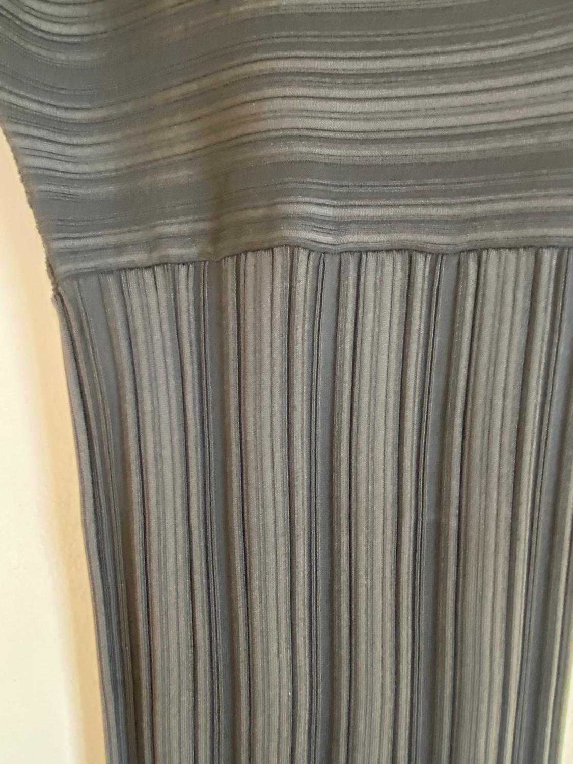 RIB KNIT ASYMMETRIC DRESS - Image 3