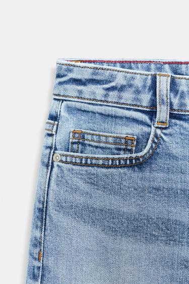 JEAN Z1975 RELAXED FIT TAILLE MOYENNE REVERS BAS - Bleu moyen de Zara - Image 7