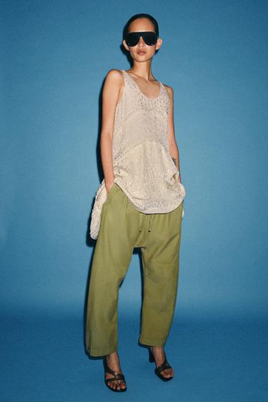 PANTALON ZW COLLECTION - Kaki de Zara - Image 5