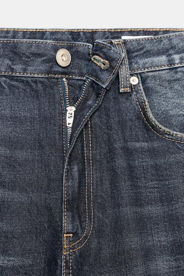 TRF MID-WAIST RIPPED BAGGY JEANS - Navy blue by Zara - Image 8